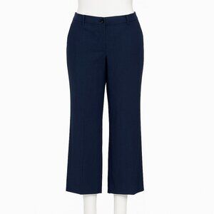 Talbots Women's Mills Navy/White Ankle Dress Pants Slacks Size 16W